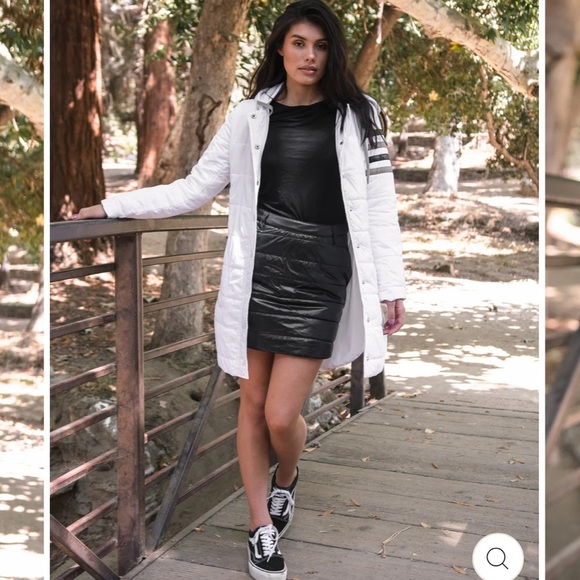 NWT ANORAK BLACK QUILTED NYLON PUFFY SKIRT - Size Small SKU:21 - Picture 3 of 4